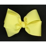 Yellow (Baby Maize) Grosgrain Bow - 6 Inch
